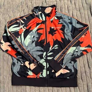 Champion Multicolor Floral Jacket large